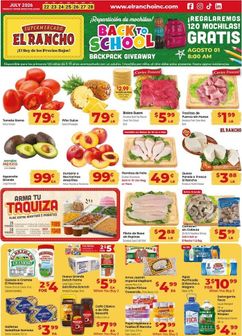 El Rancho weekly ad from Wednesday 07/22
