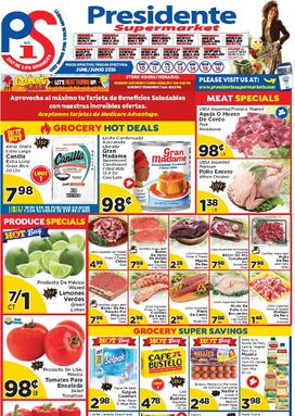 Presidente Supermarket weekly ad from Wednesday 06/10