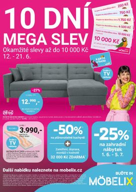 Möbelix leták od pondělí 08.06.