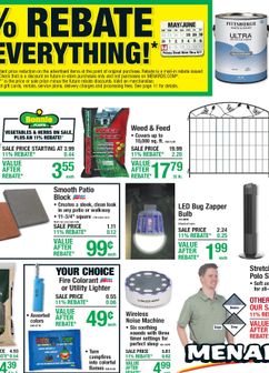 Menards weekly ad from Thursday 05/28