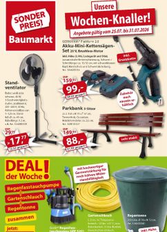 Sonderpreis Baumarkt-Prospekt von Samstag 25.07.