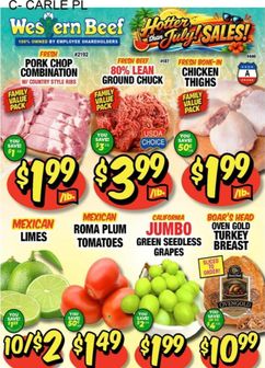 Western Beef weekly ad from Thursday 07/23