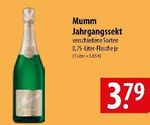Mumm Jahrgangssekt 0,75 l