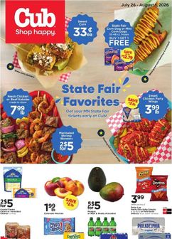 Cub weekly ad from Sunday 07/26