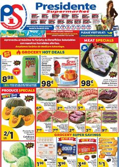 Presidente Supermarket weekly ad from Wednesday 03/18