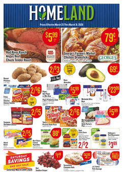 Homeland Stores weekly ad from Wednesday 03/25